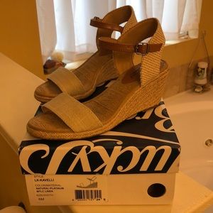 Lucky Brand espadrille wedge sandals. Size 6